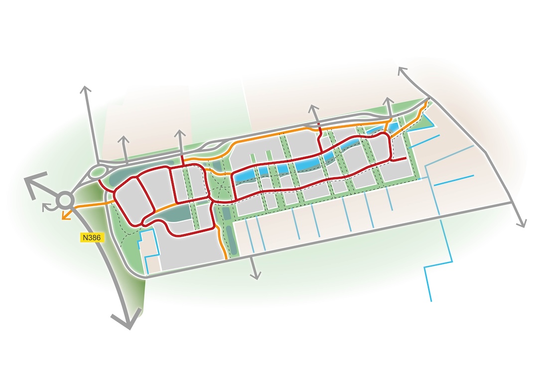 Peize-Zuid verkeersstructuur