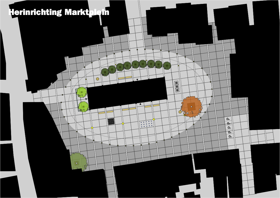 Marktplein, Winschoten Ontwerp dagsituatie